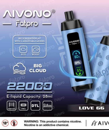 Aivono Aim Fatpro 22000 Puffs.