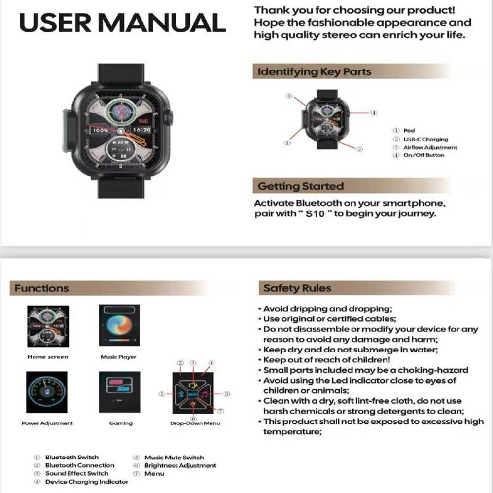 Aokit Watch Smart E-Cigarette by Vapyt - Replaceable Pod & AMOLED Display - Image 4