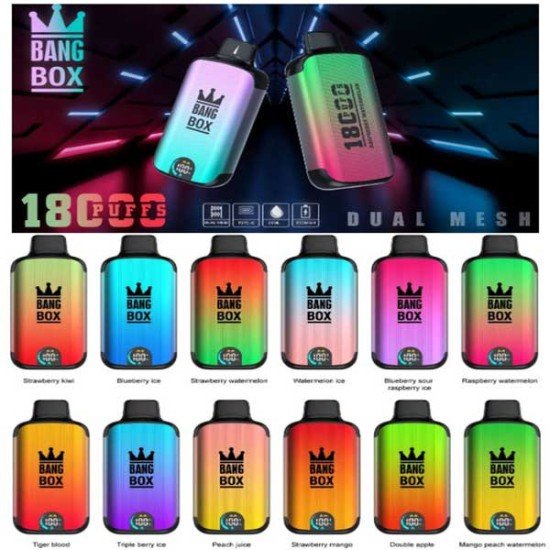 Bang Box 18000 Puffs Disposable Vape: Unmatched Longevity & Dual Mesh Power