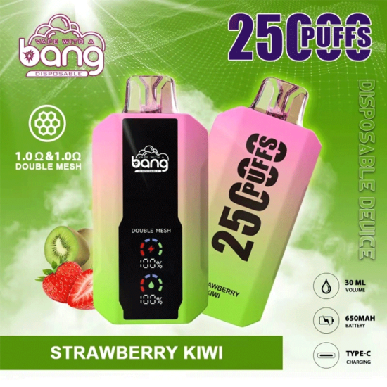 Bang Beach 25000 Puffs Disposable Vape: Ultimate Longevity & Smart LED Display.