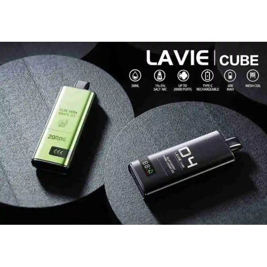 Lavie Cube 20000 Puffs: The Ultimate Dual-Flavor Disposable Vape with Massive Capacity.