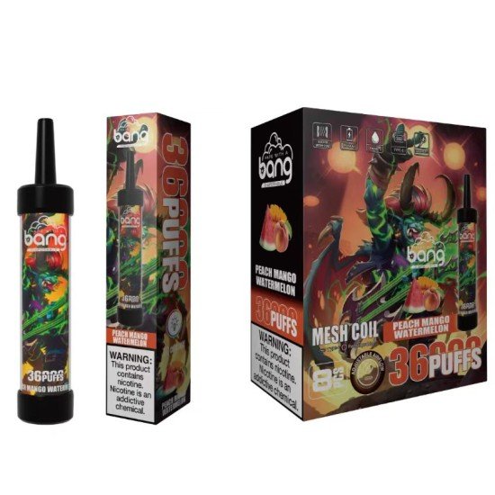 Bang E-hookah 36000 Puffs:selective nicotine 40ml eliquid ajustable airflow. - Image 4